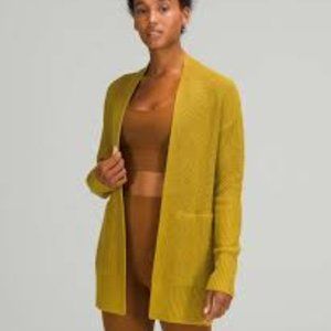 Lululemon Cashlu Sweater Wrap Auric Gold Size XS/S